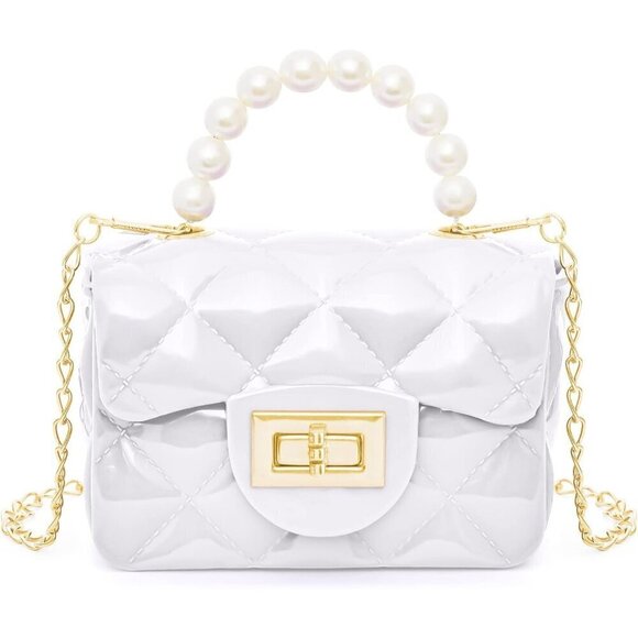 Women White Cute Toddler Purse Fashion CrossbodyAnd Handbands Mini Kids - Picture 1 of 7